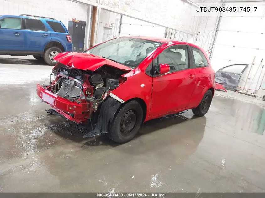 JTDJT903485174517 2008 Toyota Yaris