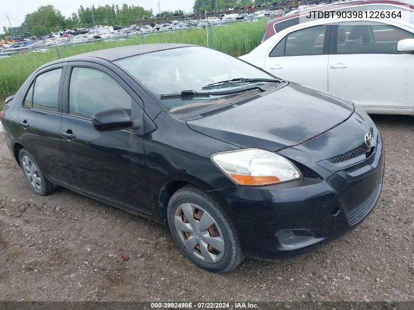 JTDBT903981226364 2008 Toyota Yaris