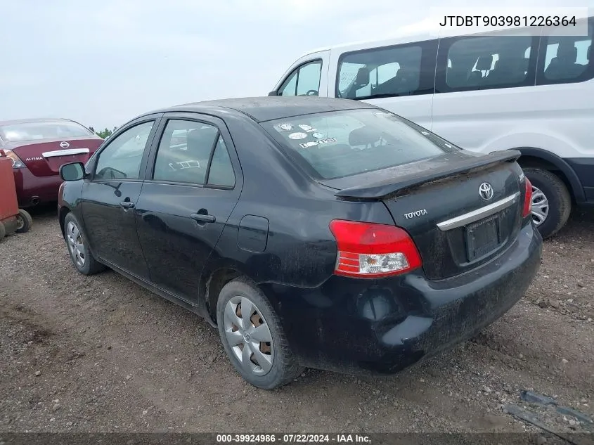 JTDBT903981226364 2008 Toyota Yaris