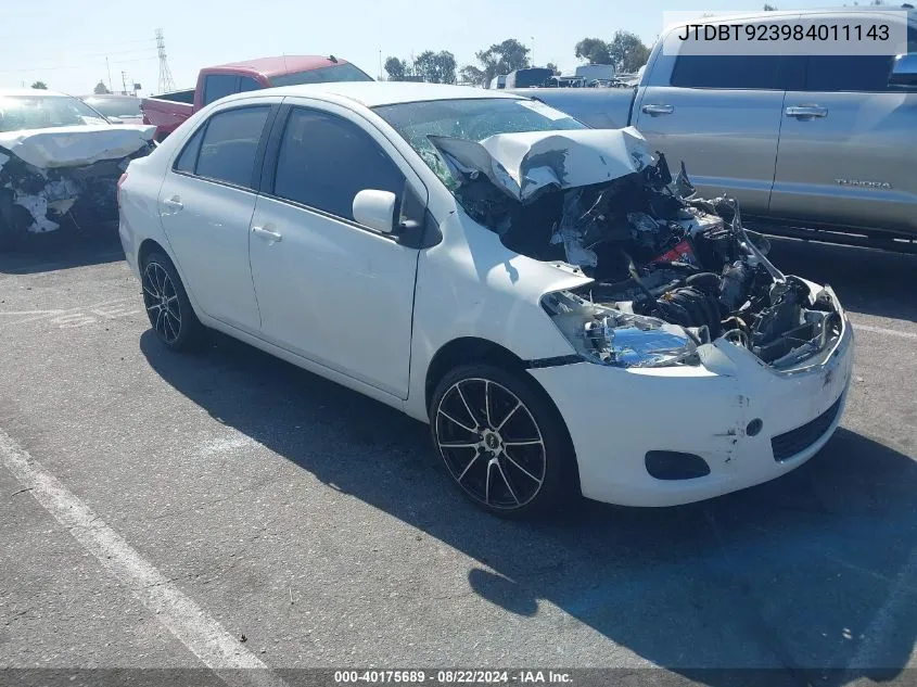 JTDBT923984011143 2008 Toyota Yaris