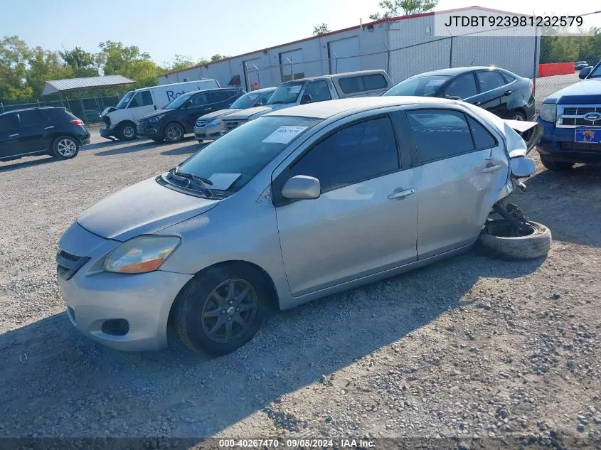 2008 Toyota Yaris VIN: JTDBT923981232579 Lot: 40267470