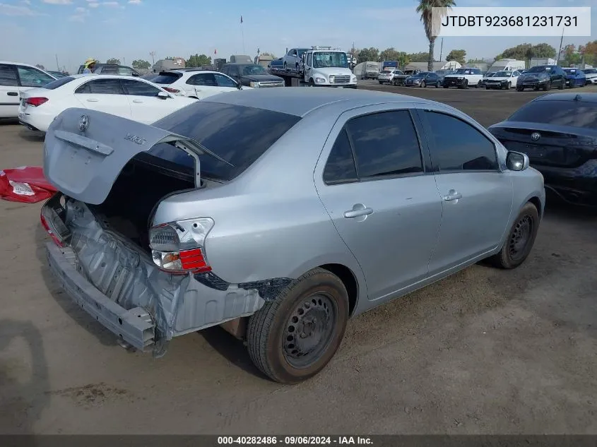 JTDBT923681231731 2008 Toyota Yaris