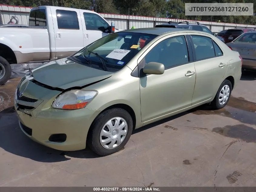 JTDBT923681271260 2008 Toyota Yaris