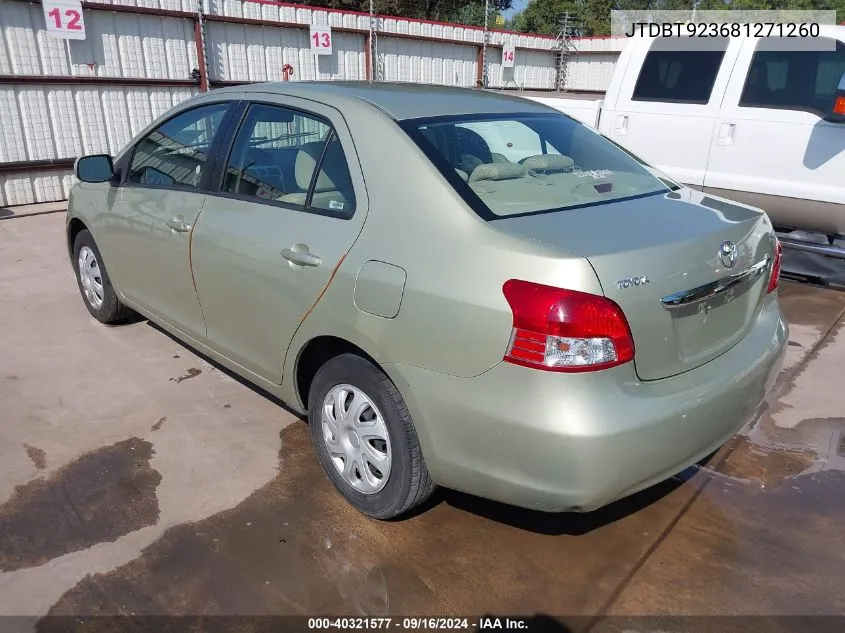 JTDBT923681271260 2008 Toyota Yaris