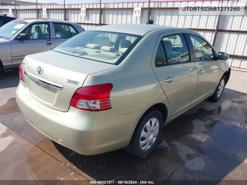 JTDBT923681271260 2008 Toyota Yaris