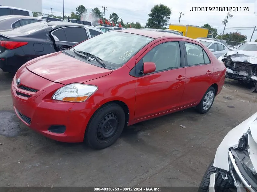 JTDBT923881201176 2008 Toyota Yaris