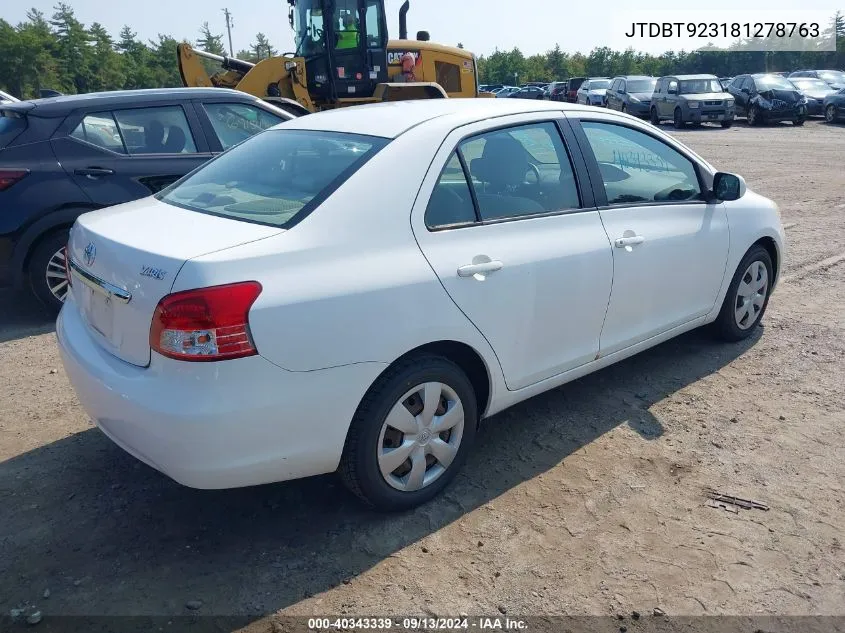 JTDBT923181278763 2008 Toyota Yaris