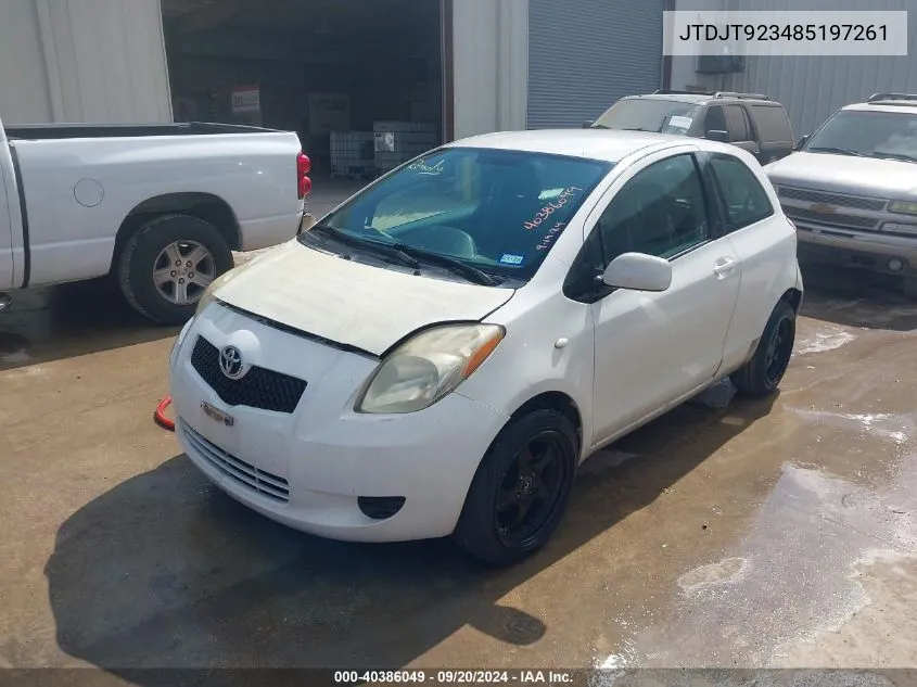 2008 Toyota Yaris VIN: JTDJT923485197261 Lot: 40386049