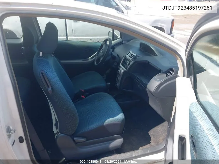 JTDJT923485197261 2008 Toyota Yaris