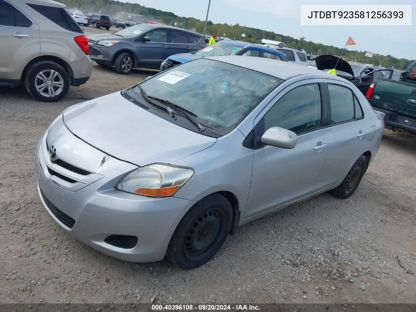 JTDBT923581256393 2008 Toyota Yaris