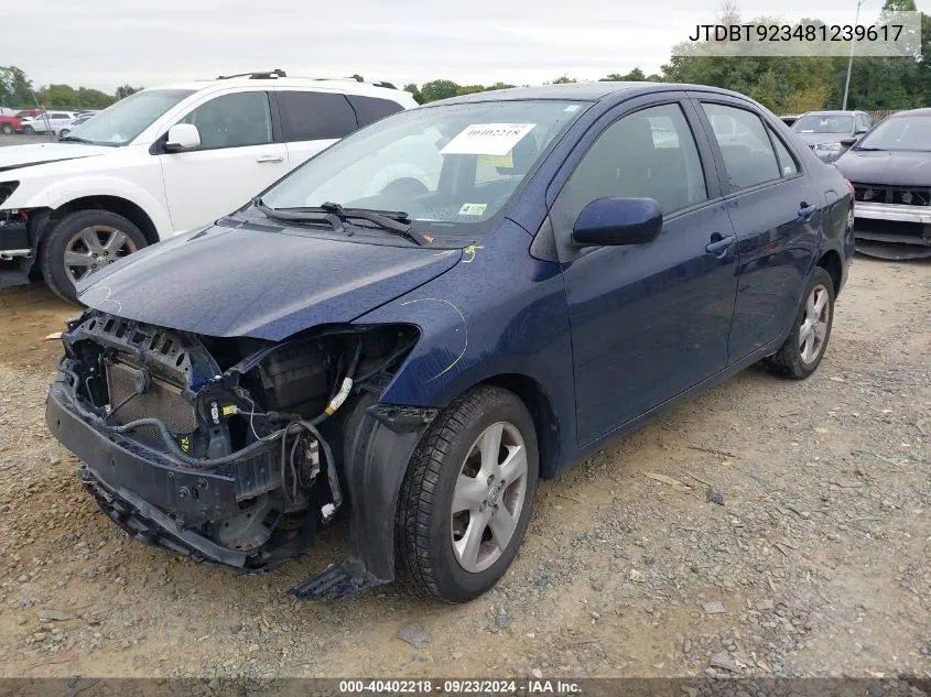 JTDBT923481239617 2008 Toyota Yaris