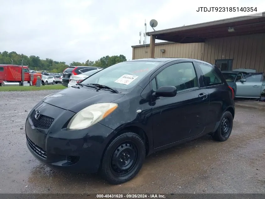 JTDJT923185140354 2008 Toyota Yaris