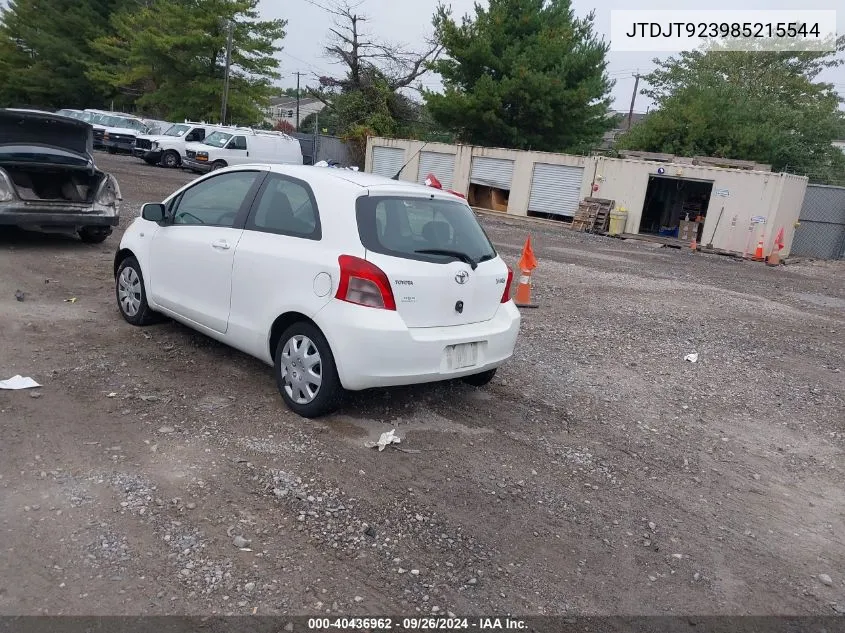 JTDJT923985215544 2008 Toyota Yaris