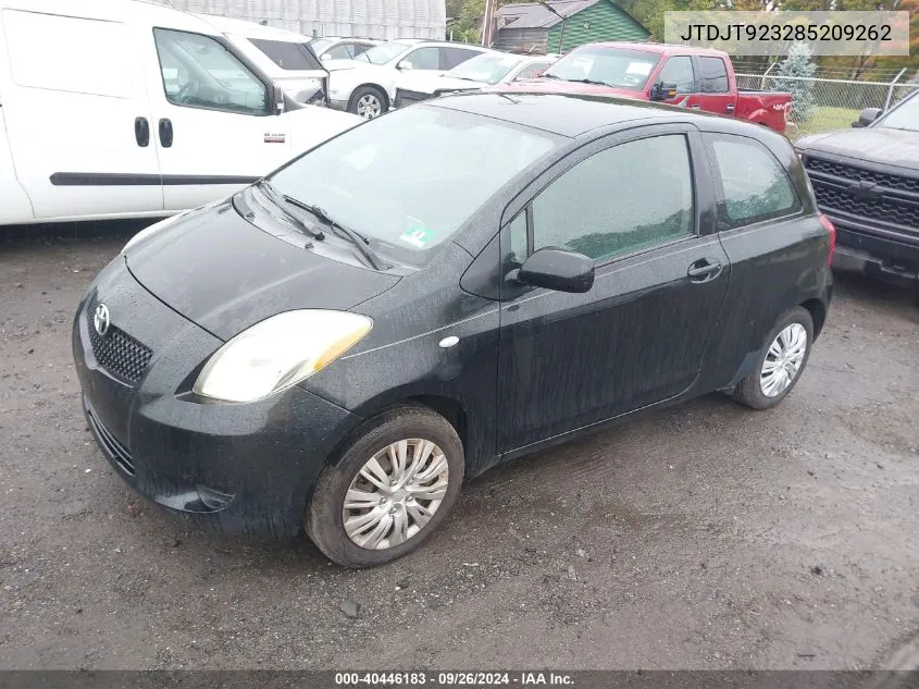 JTDJT923285209262 2008 Toyota Yaris