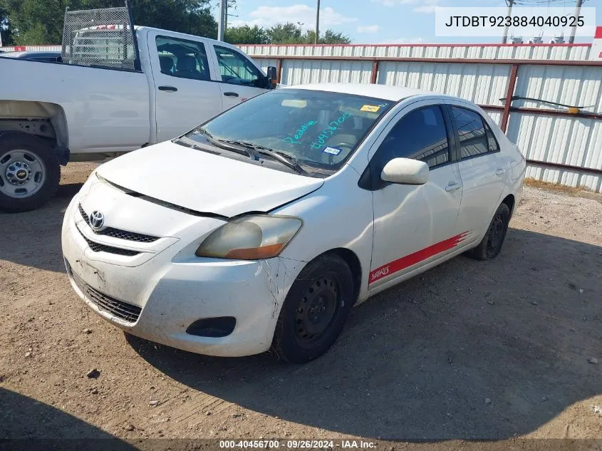 JTDBT923884040925 2008 Toyota Yaris