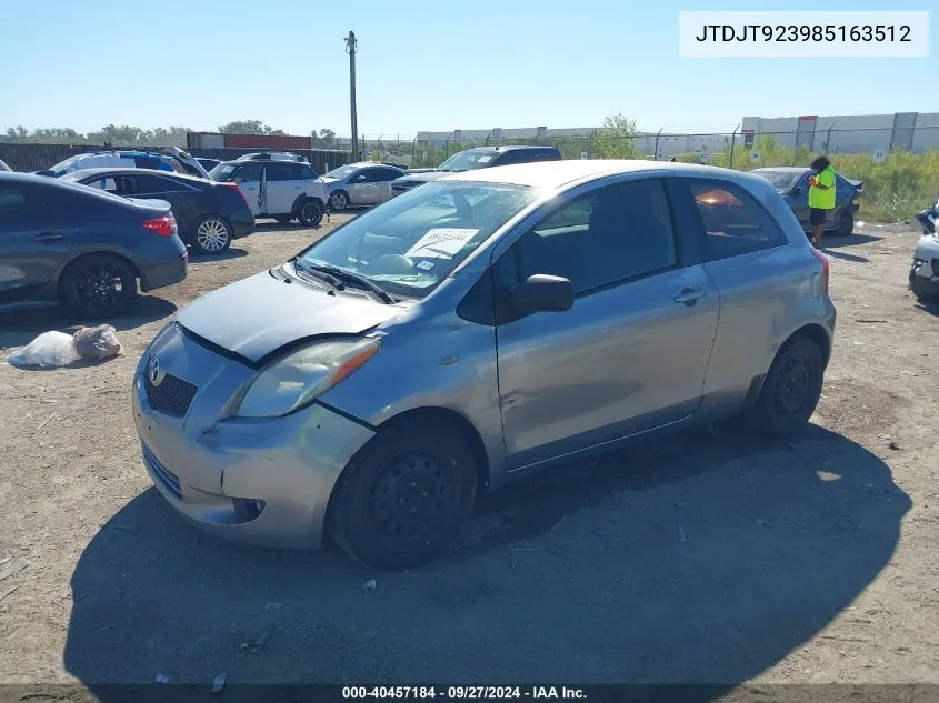 JTDJT923985163512 2008 Toyota Yaris