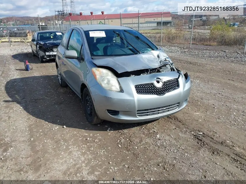 JTDJT923285168356 2008 Toyota Yaris