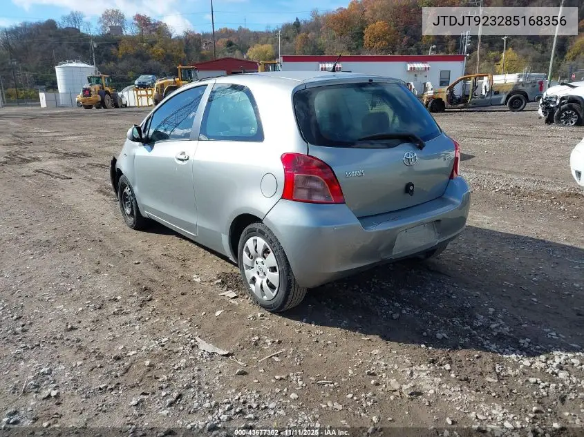 JTDJT923285168356 2008 Toyota Yaris