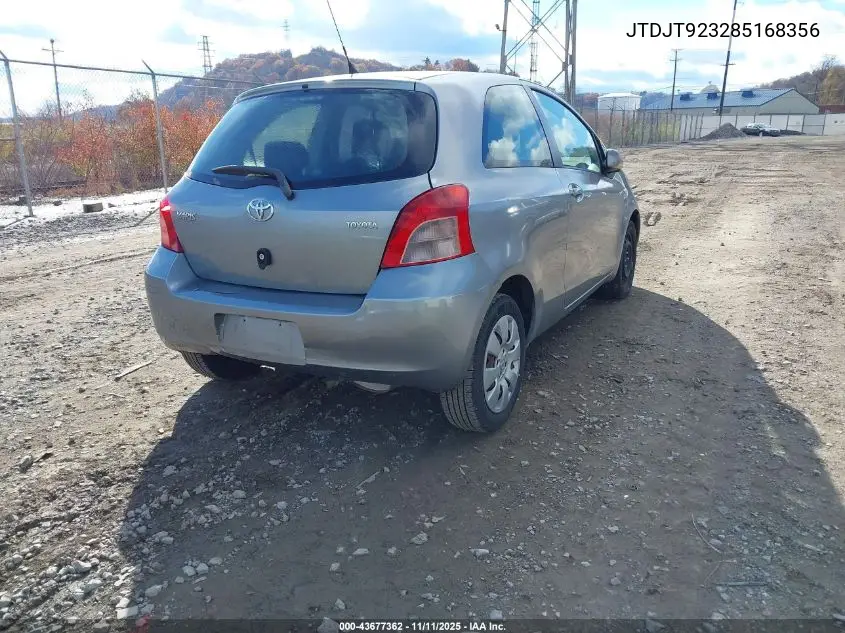 JTDJT923285168356 2008 Toyota Yaris