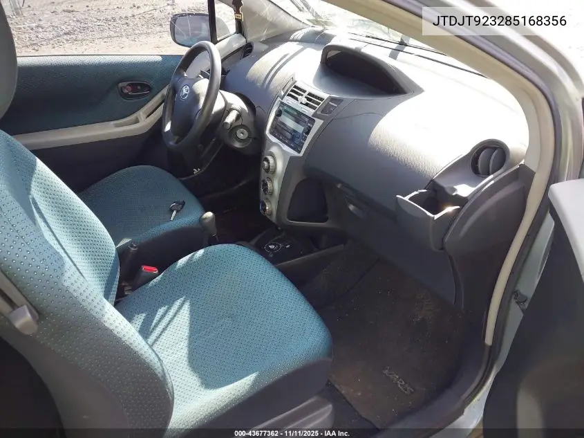 JTDJT923285168356 2008 Toyota Yaris