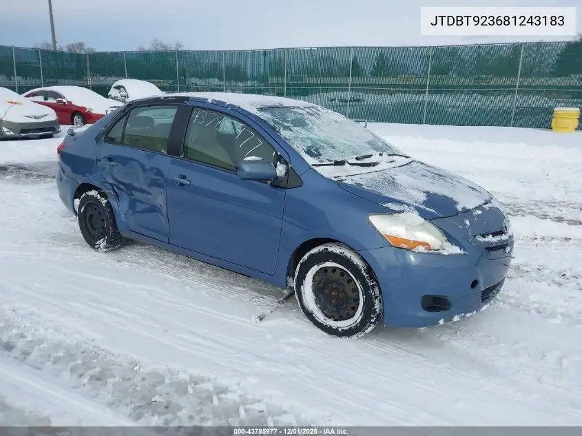 JTDBT923681243183 2008 Toyota Yaris