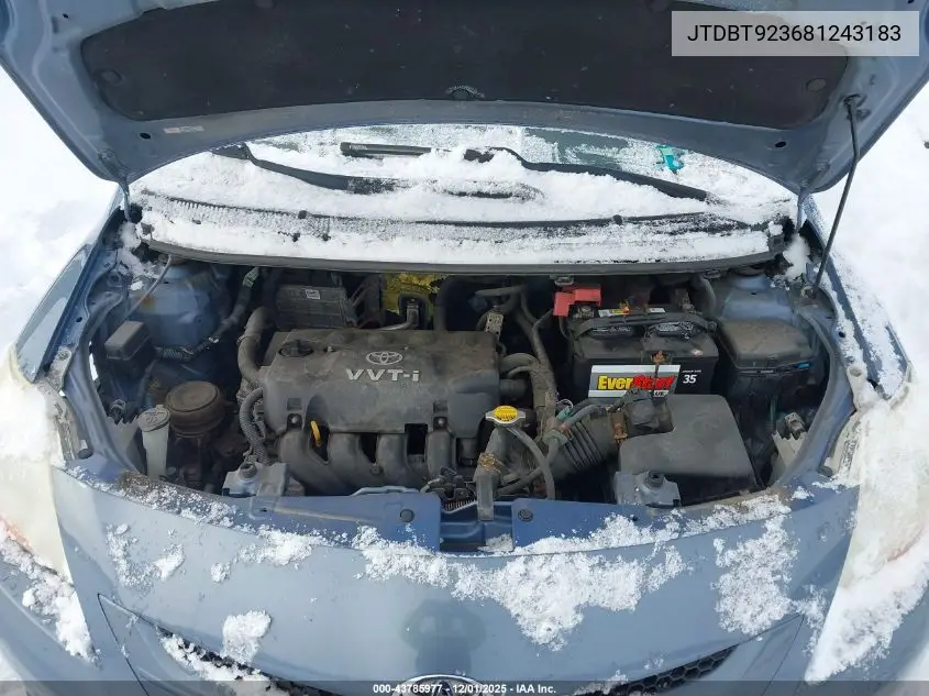 JTDBT923681243183 2008 Toyota Yaris