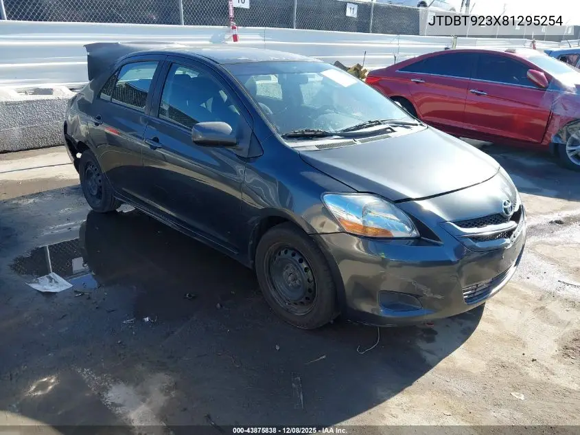 JTDBT923X81295254 2008 Toyota Yaris