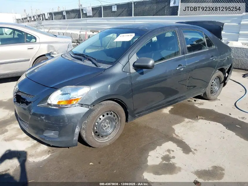 JTDBT923X81295254 2008 Toyota Yaris