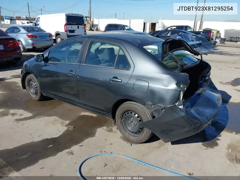JTDBT923X81295254 2008 Toyota Yaris