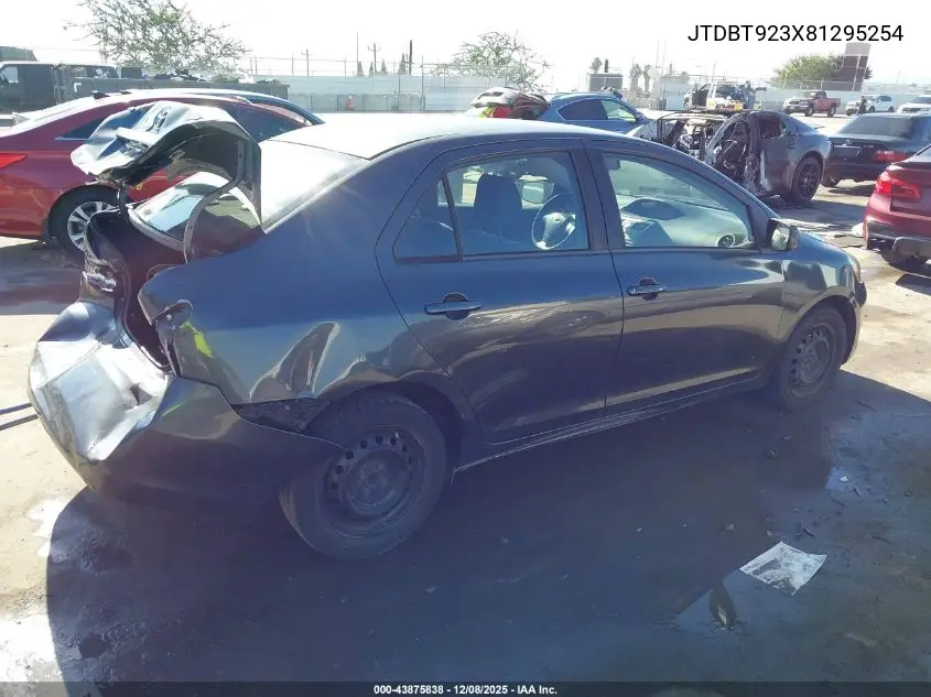 JTDBT923X81295254 2008 Toyota Yaris