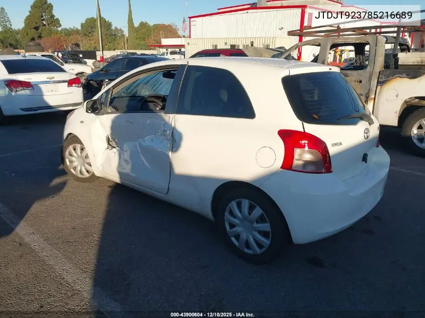 JTDJT923785216689 2008 Toyota Yaris