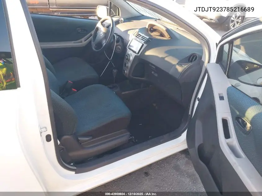 JTDJT923785216689 2008 Toyota Yaris