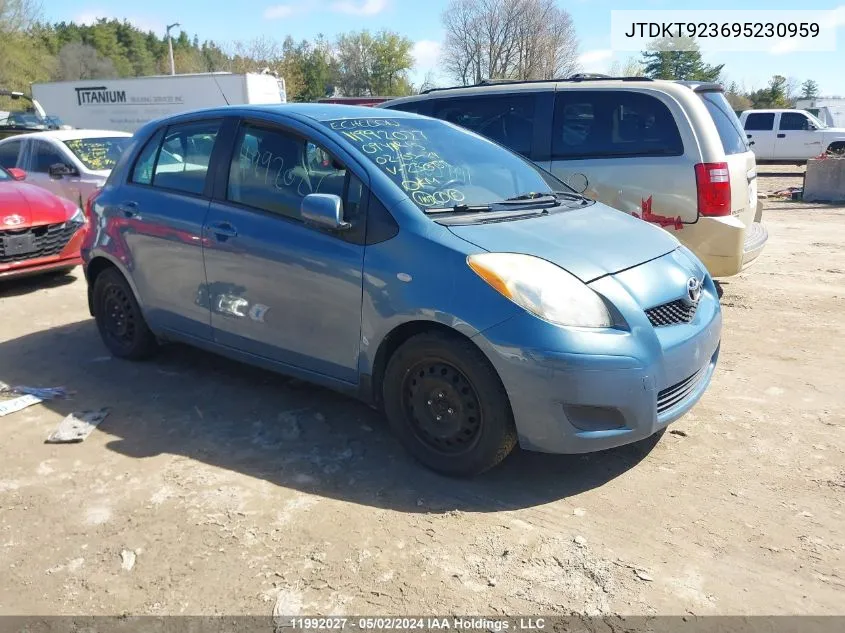 JTDKT923695230959 2009 Toyota Yaris