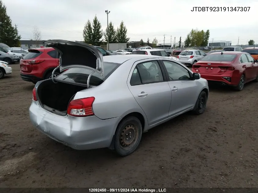 JTDBT923191347307 2009 Toyota Yaris