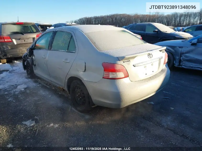 JTDBT923891348096 2009 Toyota Yaris