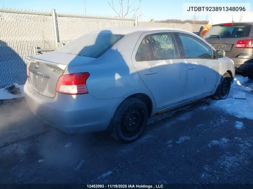 JTDBT923891348096 2009 Toyota Yaris