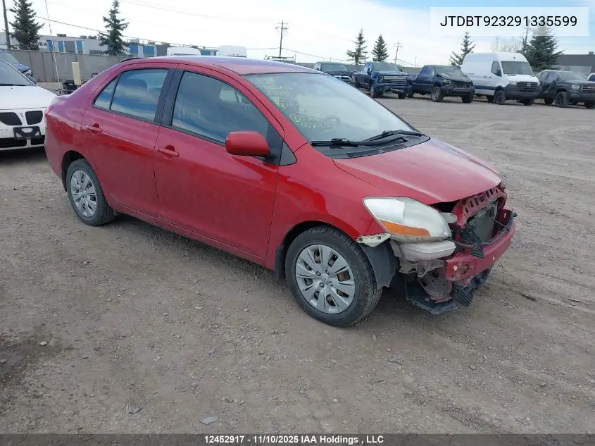 JTDBT923291335599 2009 Toyota Yaris