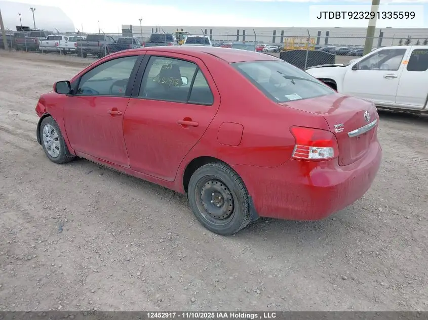 JTDBT923291335599 2009 Toyota Yaris