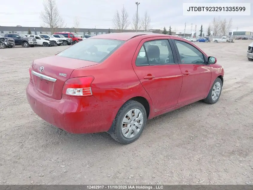 JTDBT923291335599 2009 Toyota Yaris