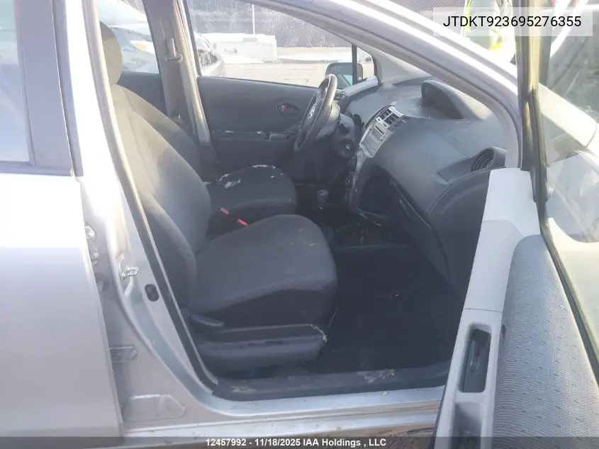 JTDKT923695276355 2009 Toyota Yaris