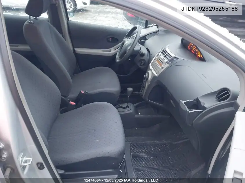 JTDKT923295265188 2009 Toyota Yaris Rs