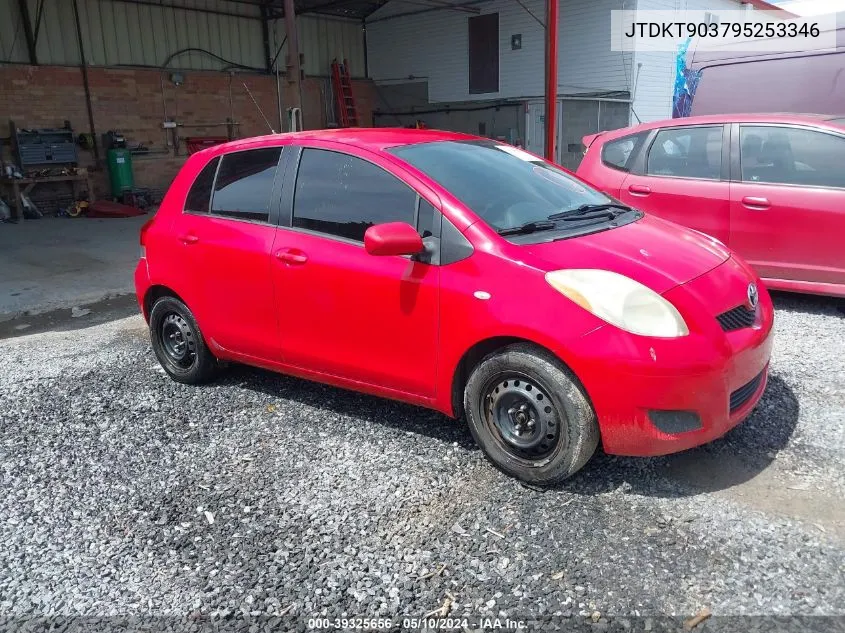 JTDKT903795253346 2009 Toyota Yaris