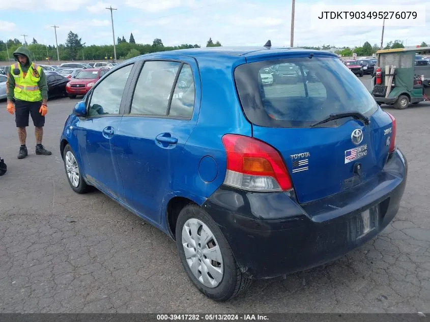 2009 Toyota Yaris VIN: JTDKT903495276079 Lot: 39417282