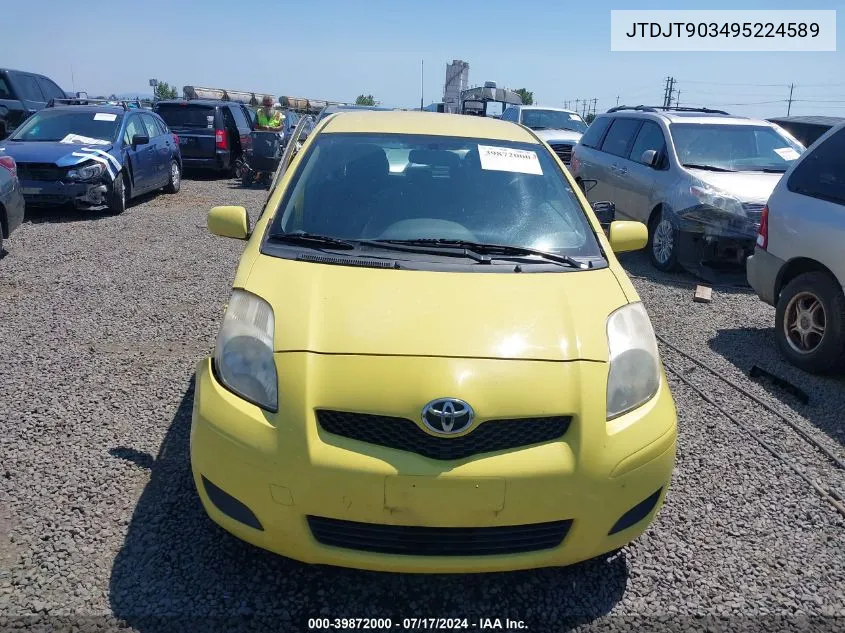 2009 Toyota Yaris VIN: JTDJT903495224589 Lot: 39872000