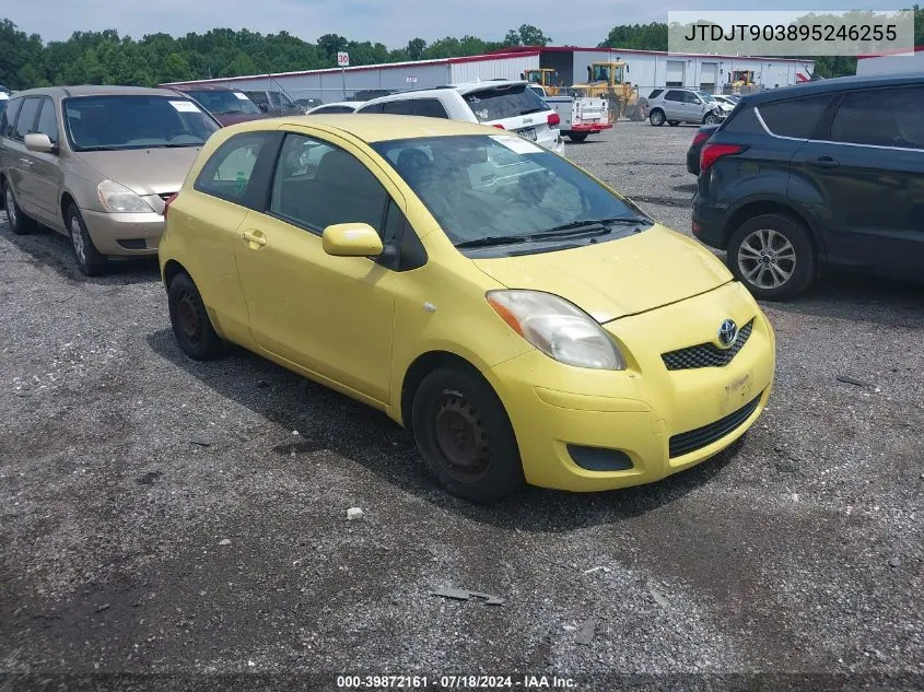 2009 Toyota Yaris VIN: JTDJT903895246255 Lot: 39872161