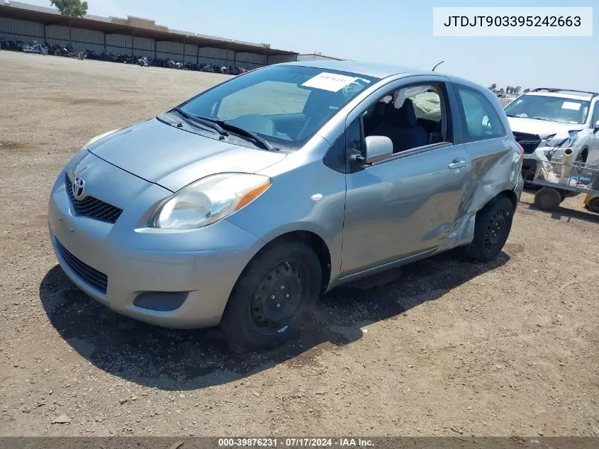 JTDJT903395242663 2009 Toyota Yaris