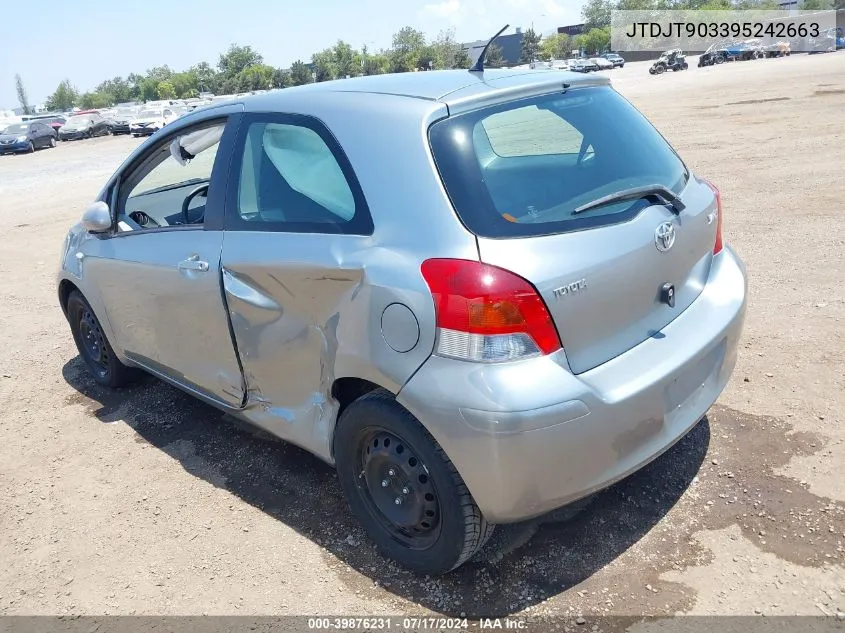 JTDJT903395242663 2009 Toyota Yaris