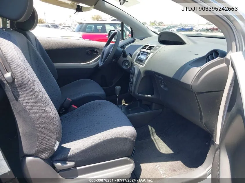 JTDJT903395242663 2009 Toyota Yaris