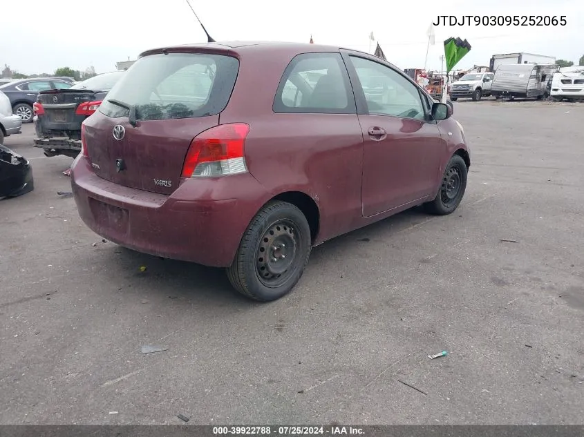 JTDJT903095252065 2009 Toyota Yaris