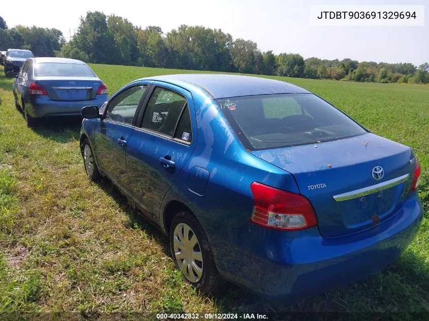 2009 Toyota Yaris VIN: JTDBT903691329694 Lot: 40342832